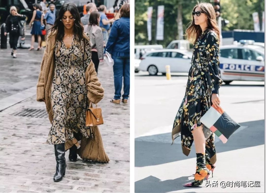 裙子秋冬款搭长筒靴,裙子秋冬款配长筒靴