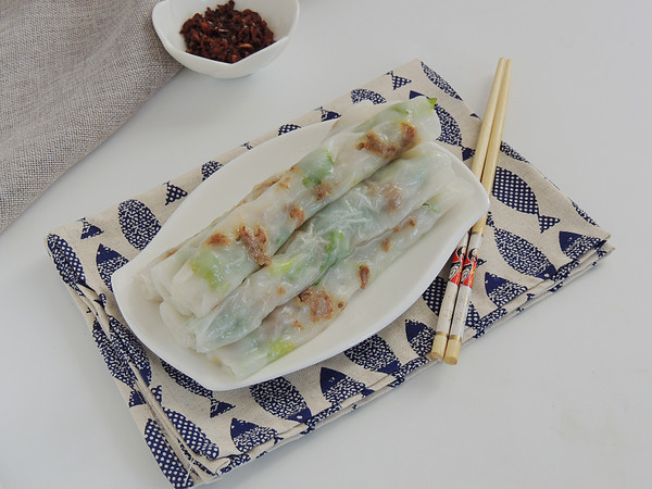 家常版肠粉美味多汁好吃不贵,广东爽口肠粉米浆的配方家庭