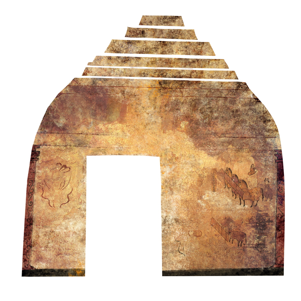 朝鲜壁画古墓,韩国墓葬壁画