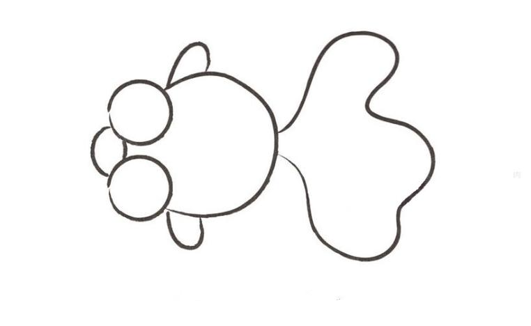 儿童画画教学简单3-5岁金鱼,新手画小金鱼入门基础教程