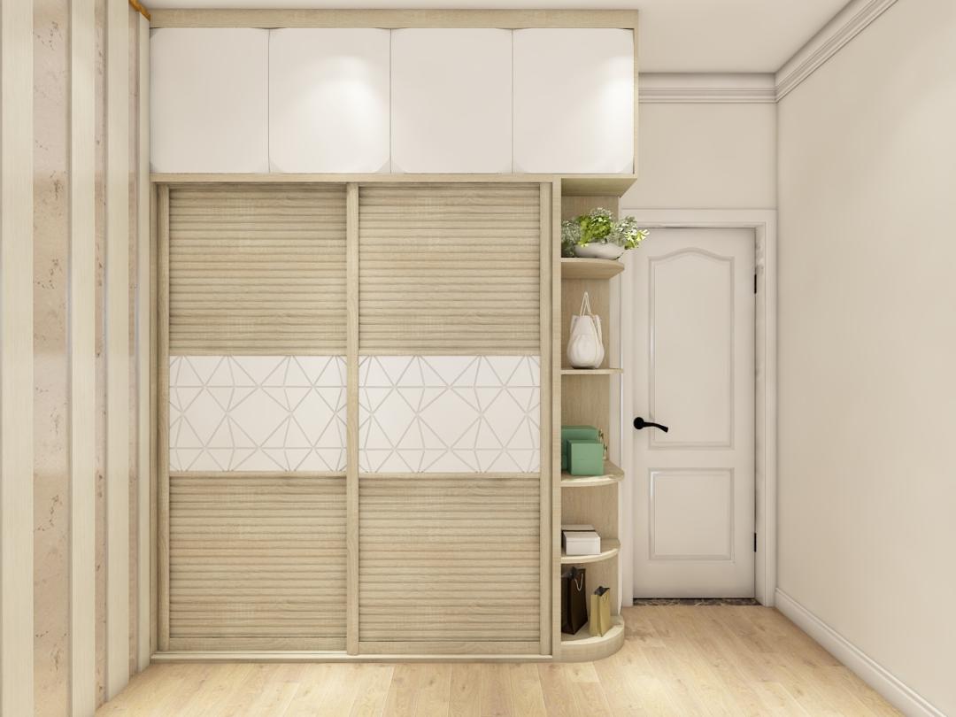 2.4米推拉门衣柜布局设计,两扇门衣柜布局设计