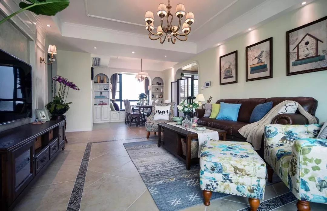 客厅地砖搭配效果图,客厅750x1500瓷砖墙横铺还是竖铺