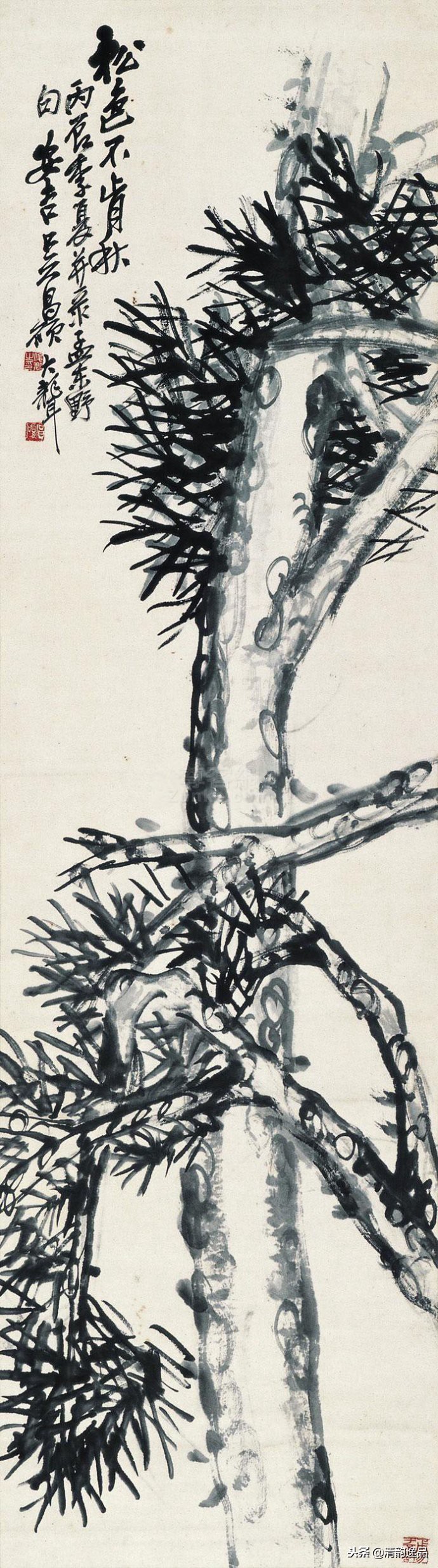 一代宗师吴昌硕作品欣赏,吴昌硕花鸟技法讲解