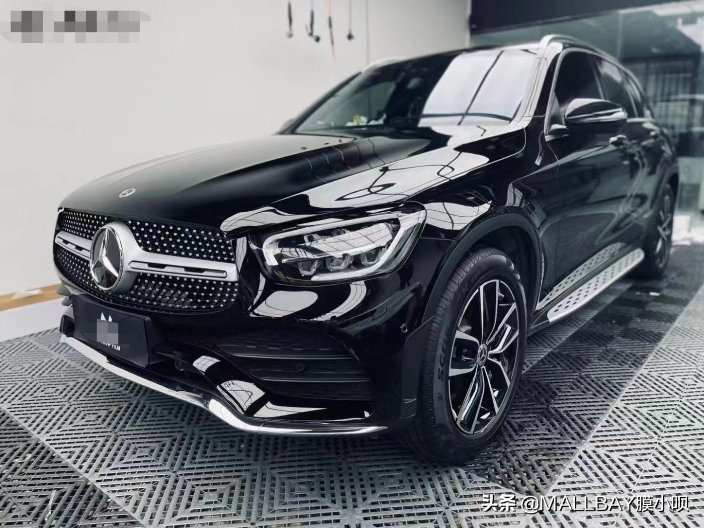 奔驰glc300贴隐形车衣效果图,奔驰glc300l隐形车衣哪种材料好