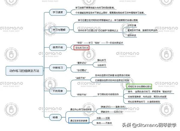 琴键上的运动学·琶音动作学习的规律及方法