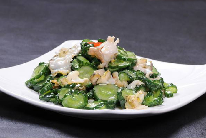 黄瓜钱炒螺片(长春圣豪广场酒店特色菜品)