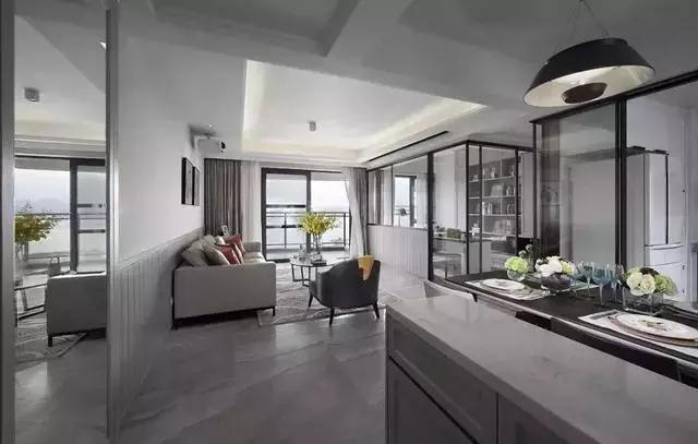 地面深灰色装修风格,装修灰色地面风格效果图