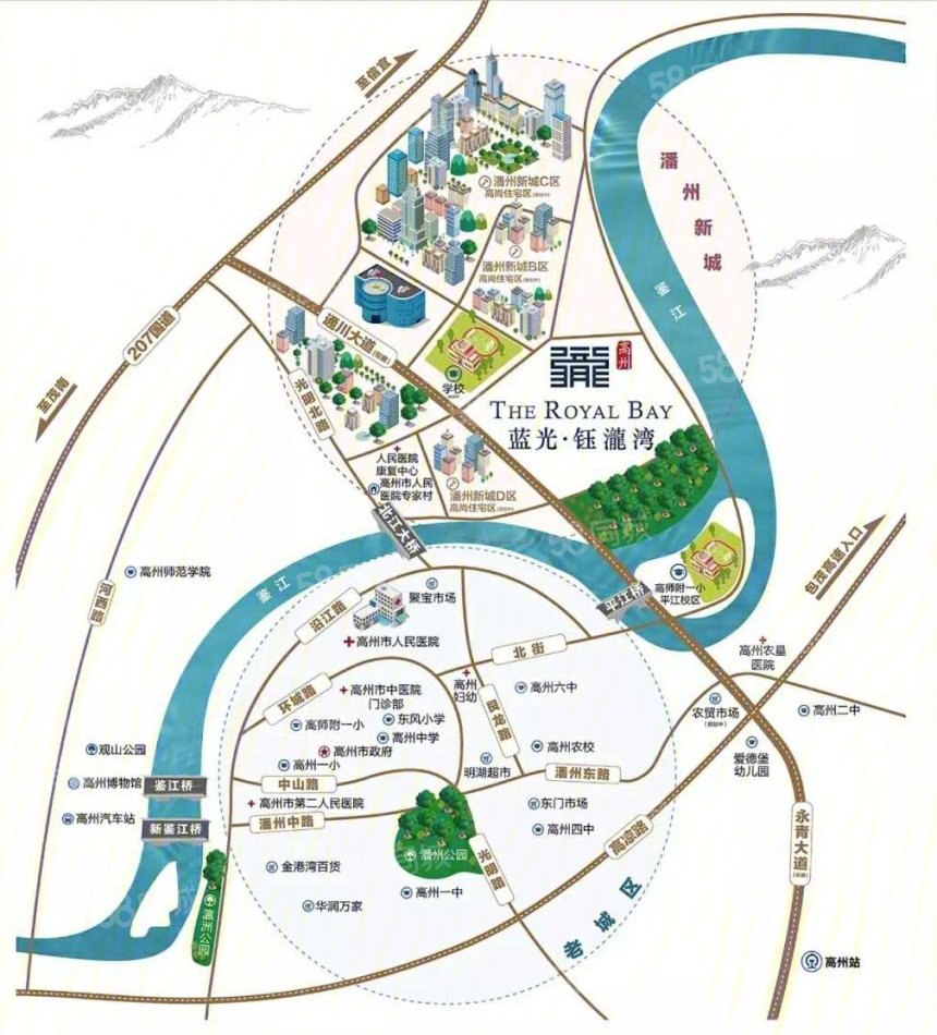 高州市三房两厅毛坯楼盘,高州市城东片区最新楼盘