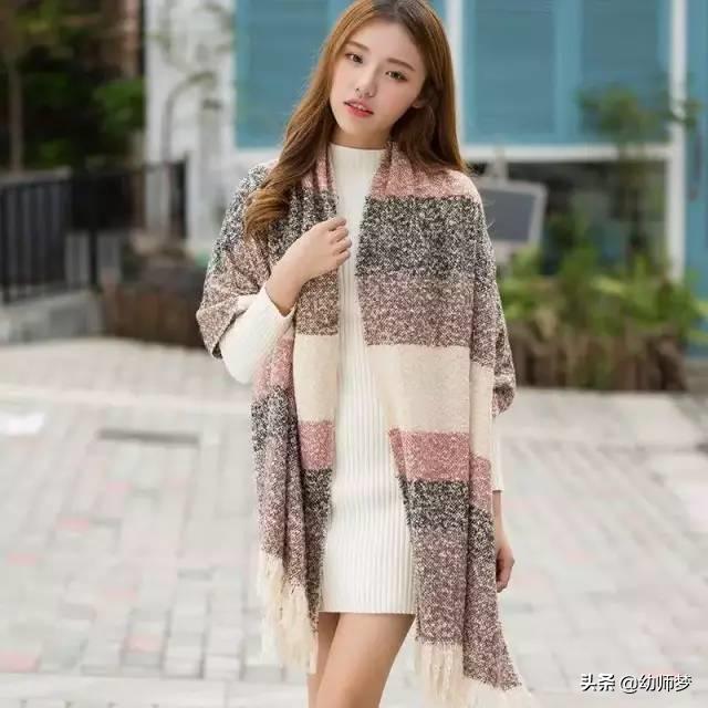 冬天的围巾选这几条时髦又保暖,围巾最好看十种搭配