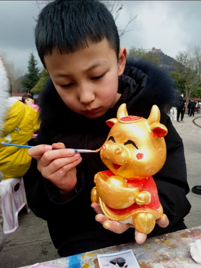 石膏diy绘画图片简单,diy染色石膏