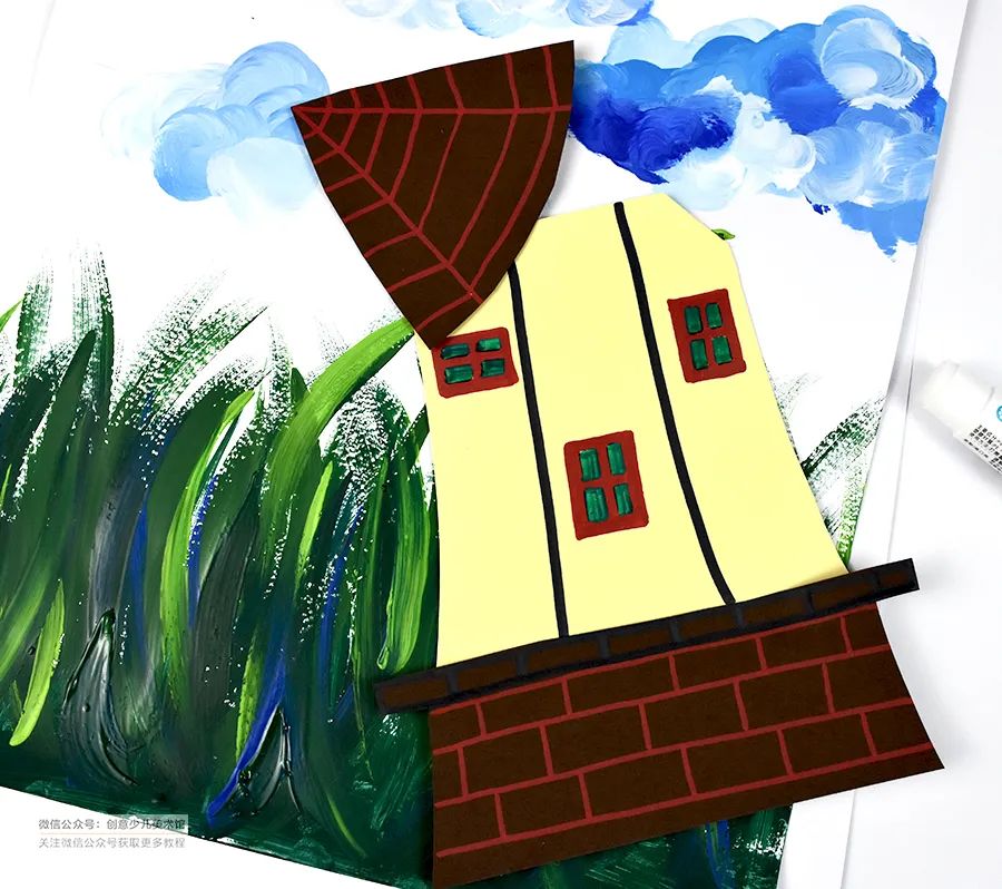 儿童画风车教程,儿童画风车画法