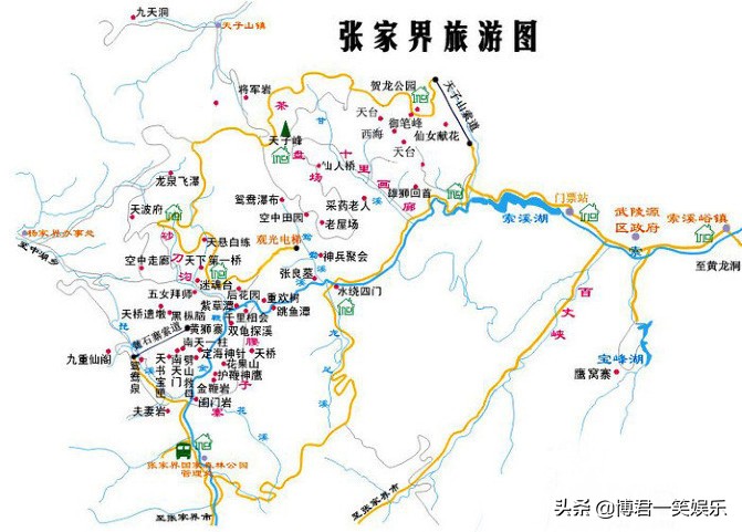 张家界团队游玩路线攻略图,张家界三日游详细攻略
