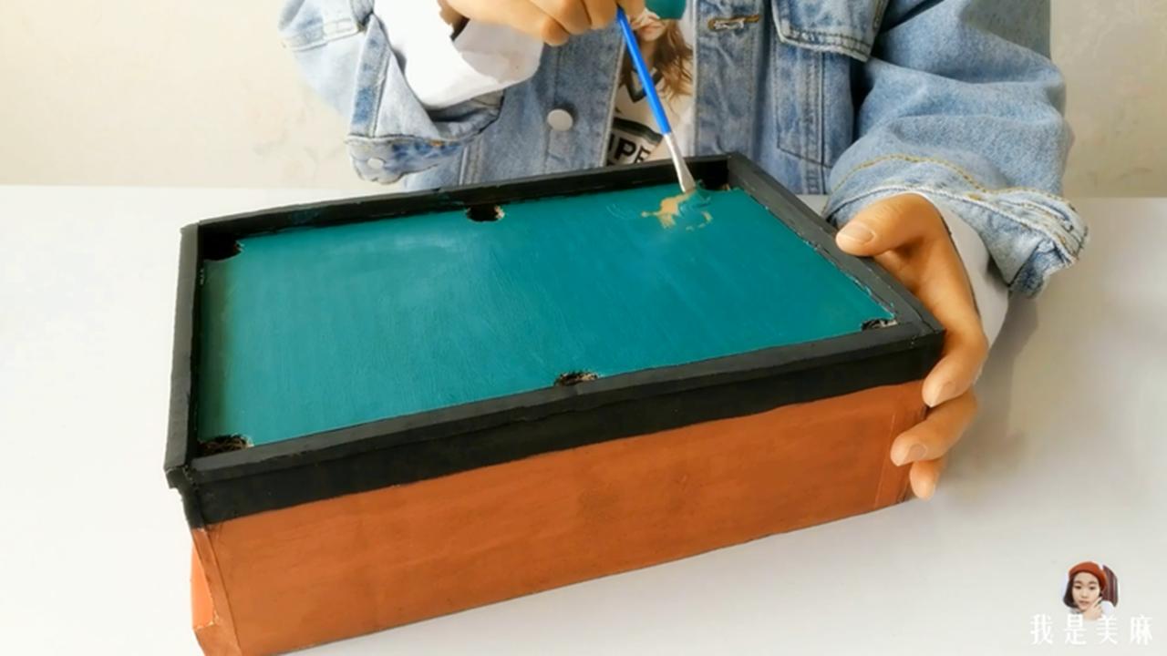 儿童手工制作台球杆,用纸板做一个台球