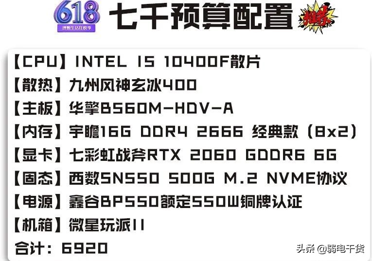 2021年7月电脑组装配置推荐,2022年3月组装电脑最佳配置清单