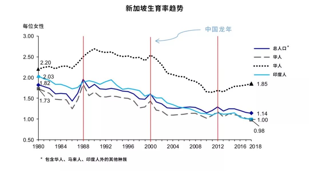 亚洲国家低生育率,新加坡低生育时代
