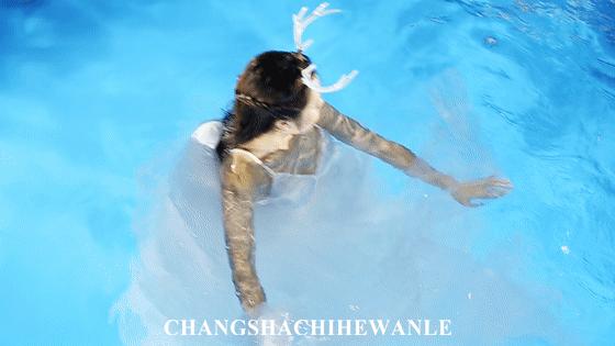 引爆星城！三亚仙气十足的水下摄影来长沙啦~湖南卫视率先取景