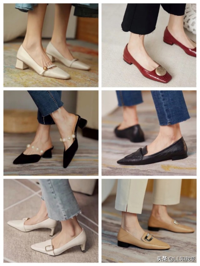 压花通勤百搭单鞋,秋季百搭单鞋女平底