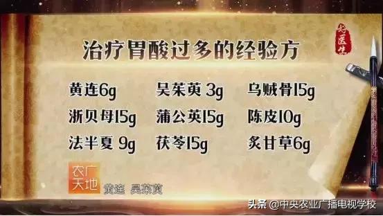 【农广天地】太愁人的老胃病,本篇内容有秘方哦