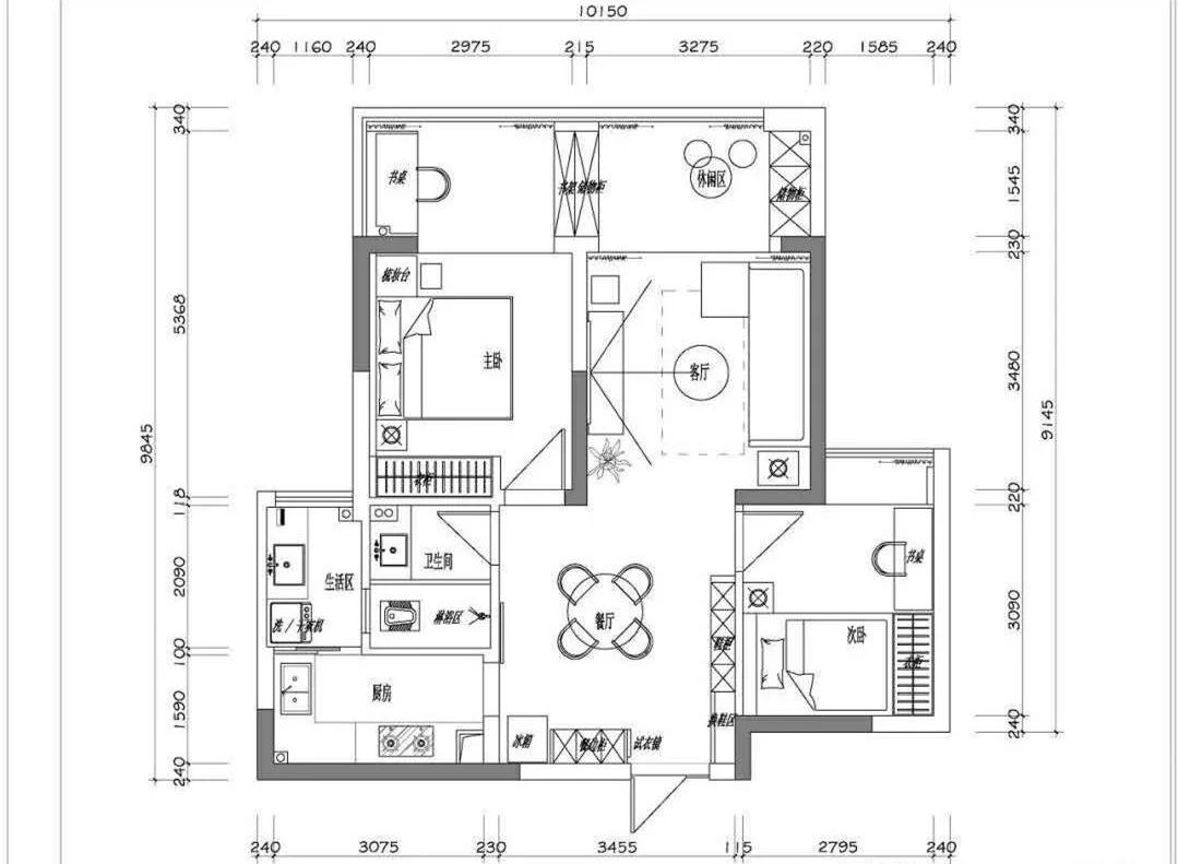 原木风茶室20平方空间装修效果图,100平方小户型原木风带茶室设计