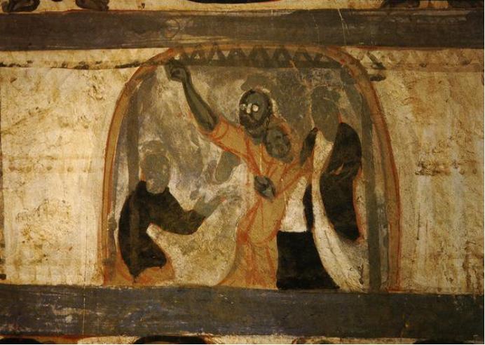 敦煌428窟介绍,敦煌329窟壁画飞天图