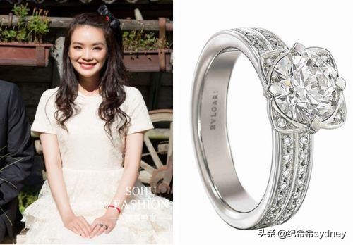 蝴蝶钻戒多少钱郭碧婷,郭碧婷宝格丽戒指