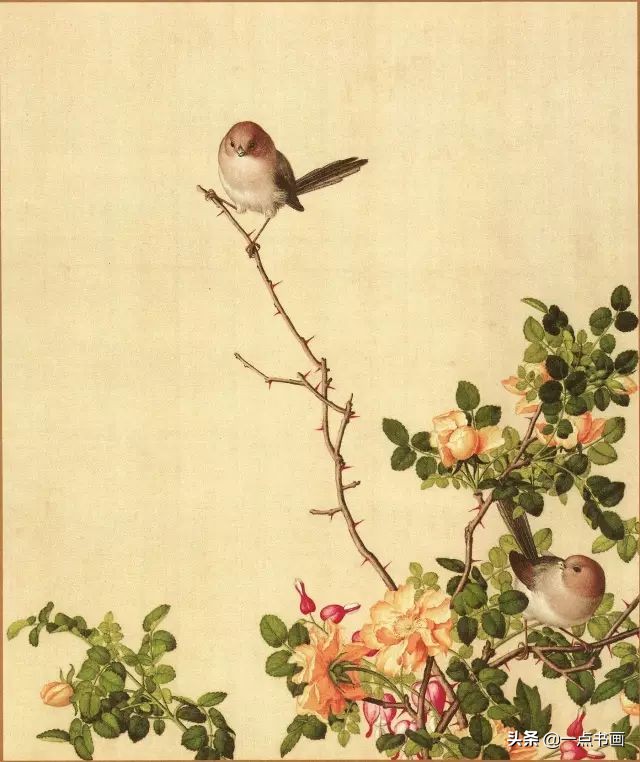 清代画家沈振麟花鸟动物作品欣赏,清代名家山水工笔画作品欣赏