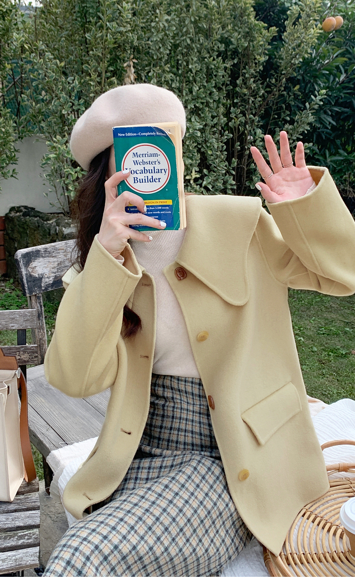 短款毛呢外套冬季穿搭,短毛呢外套显瘦