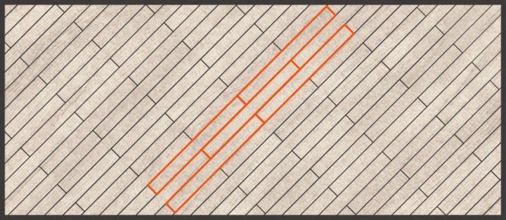 看一下铺地的拼图,木地板地砖拼接方法