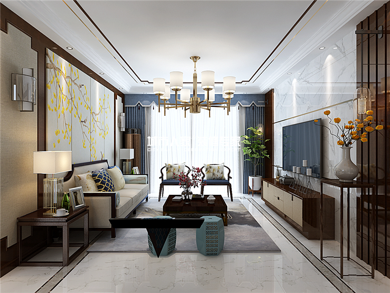 家设计|远航未来城三期新中式风格装修美家