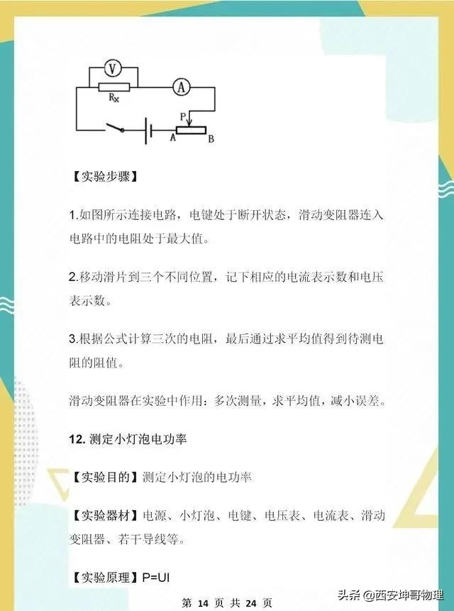 初中物理必考15个实验题,物理老师百年前经典实验
