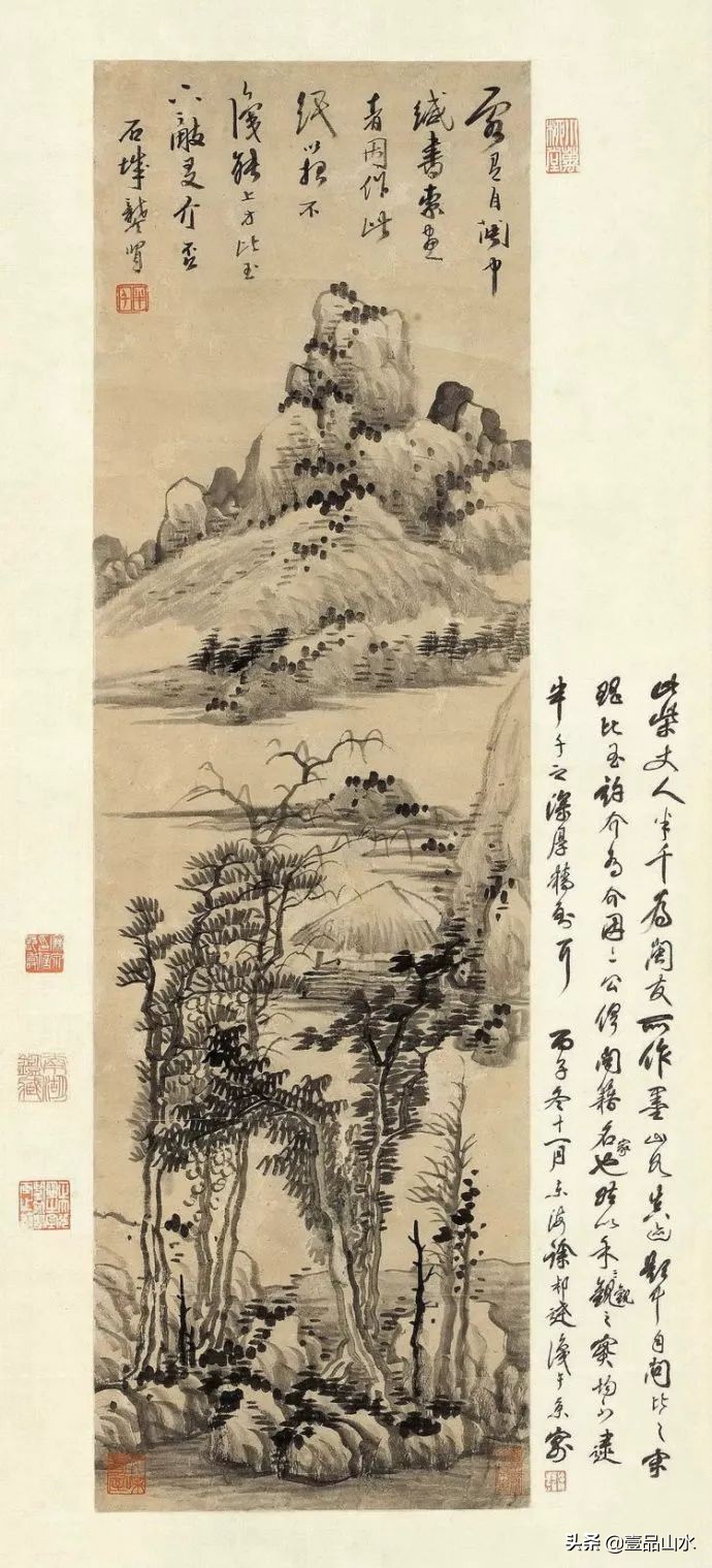 最真实的国画山水画,当代国画山水中的点景人物