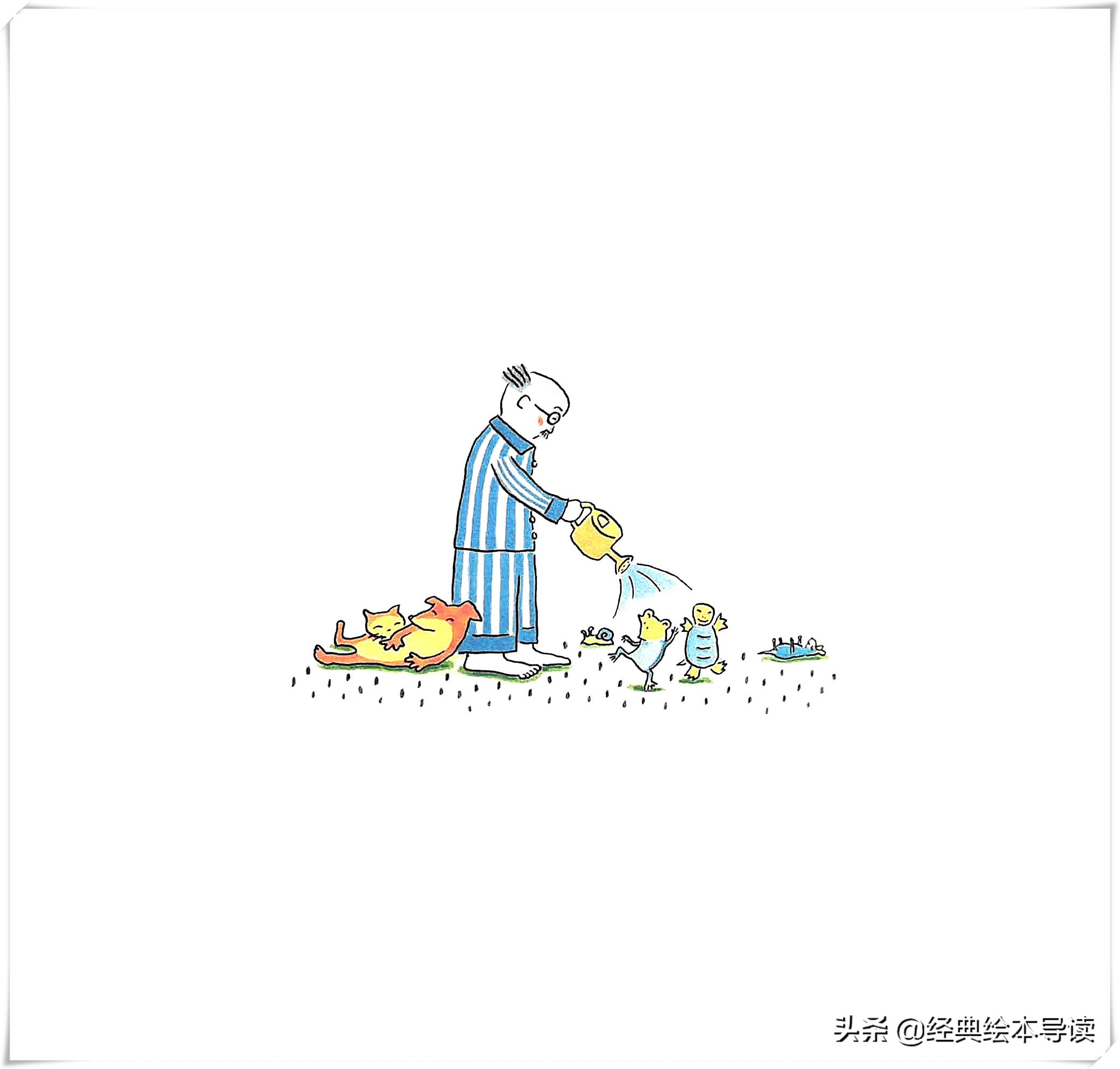 鲁拉鲁先生的木工活绘本导读,鲁拉鲁先生的院子英语版