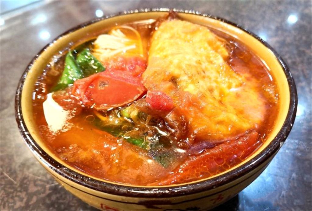 开胃爽口的西红柿鸡蛋面,记忆中的美食西红柿鸡蛋面