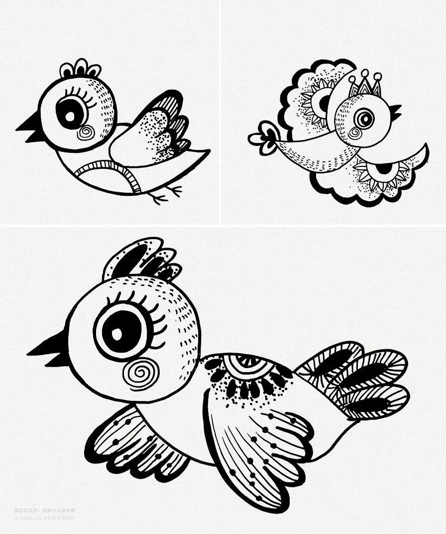 树林画法儿童画,树林的画法儿童画