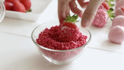 手工巧克力情人节礼物教程,巧克力糖葫芦草莓情人节