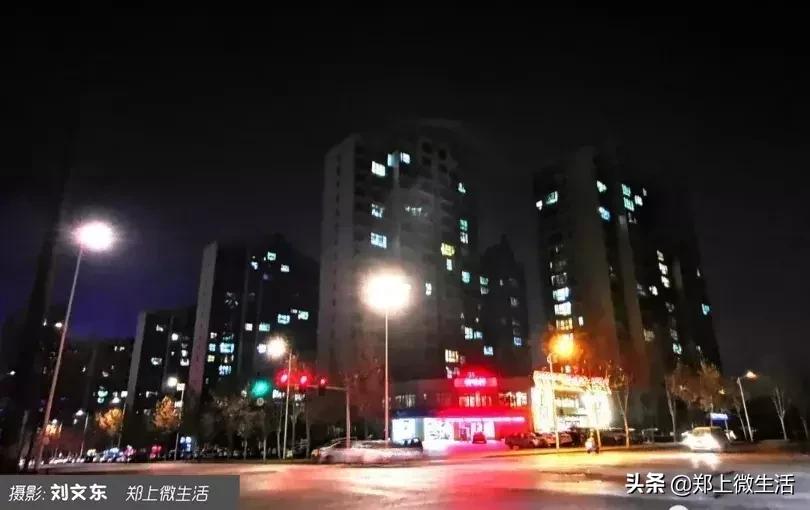 魅力小城夜景,魅力上街诗歌