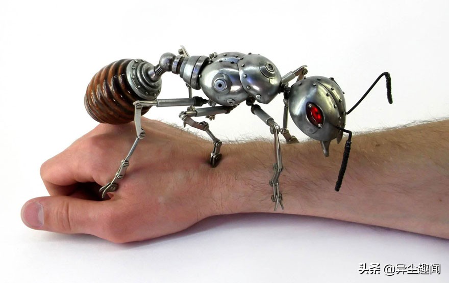 创意废旧零件铁艺雕塑,100种金属工艺品图片大全