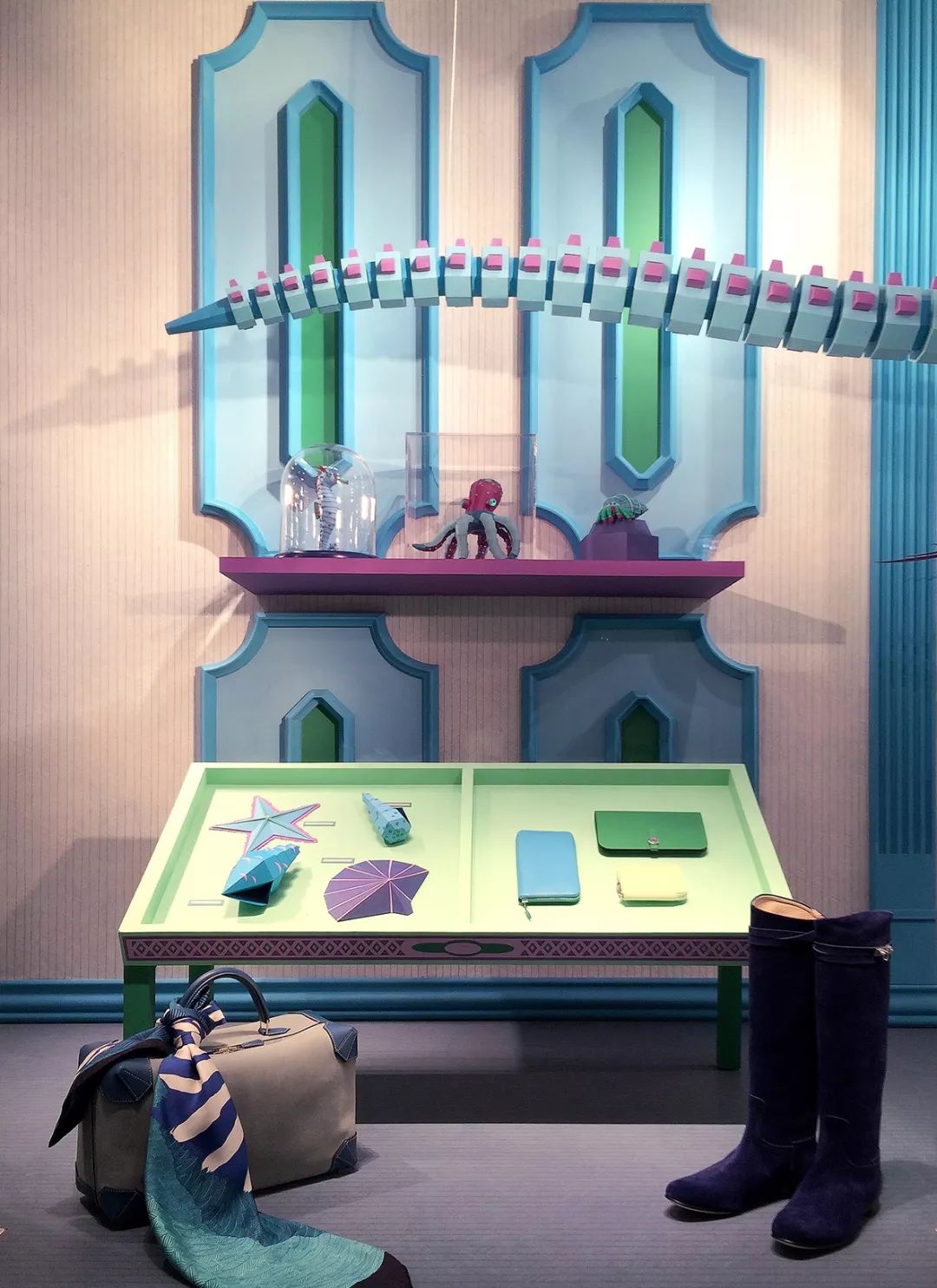 爱马仕橱窗展示设计手绘图,爱马仕2023橱窗设计最新款