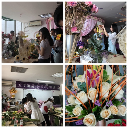 diy手工插花步骤,平行形插花步骤图解