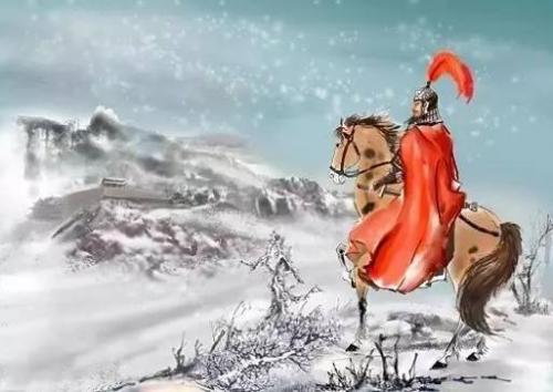 高适：大漠瀚海，长烟落日，衰草连天，风景如同狂草一般写意豪放