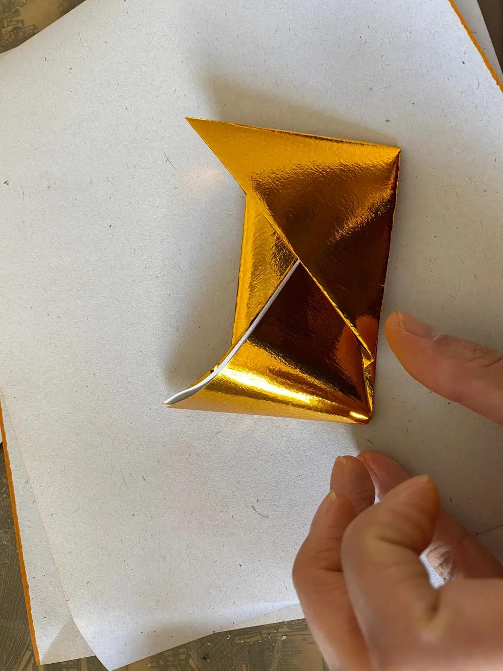 拜神叠元宝简单方法,祭祖元宝怎么叠最简单图解