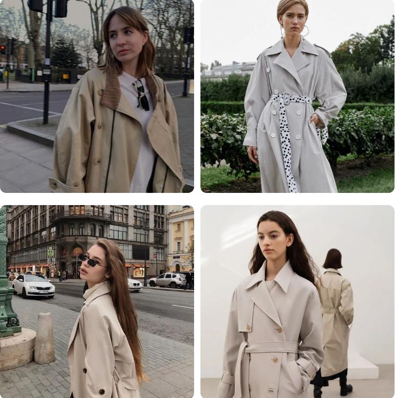 风衣10套穿搭,永不过时的风衣搭配图