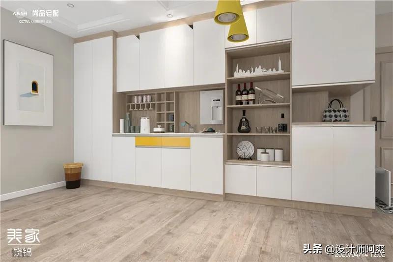 大门正对客厅一体隔断,入户正对客厅餐厅玄关隔断效果图