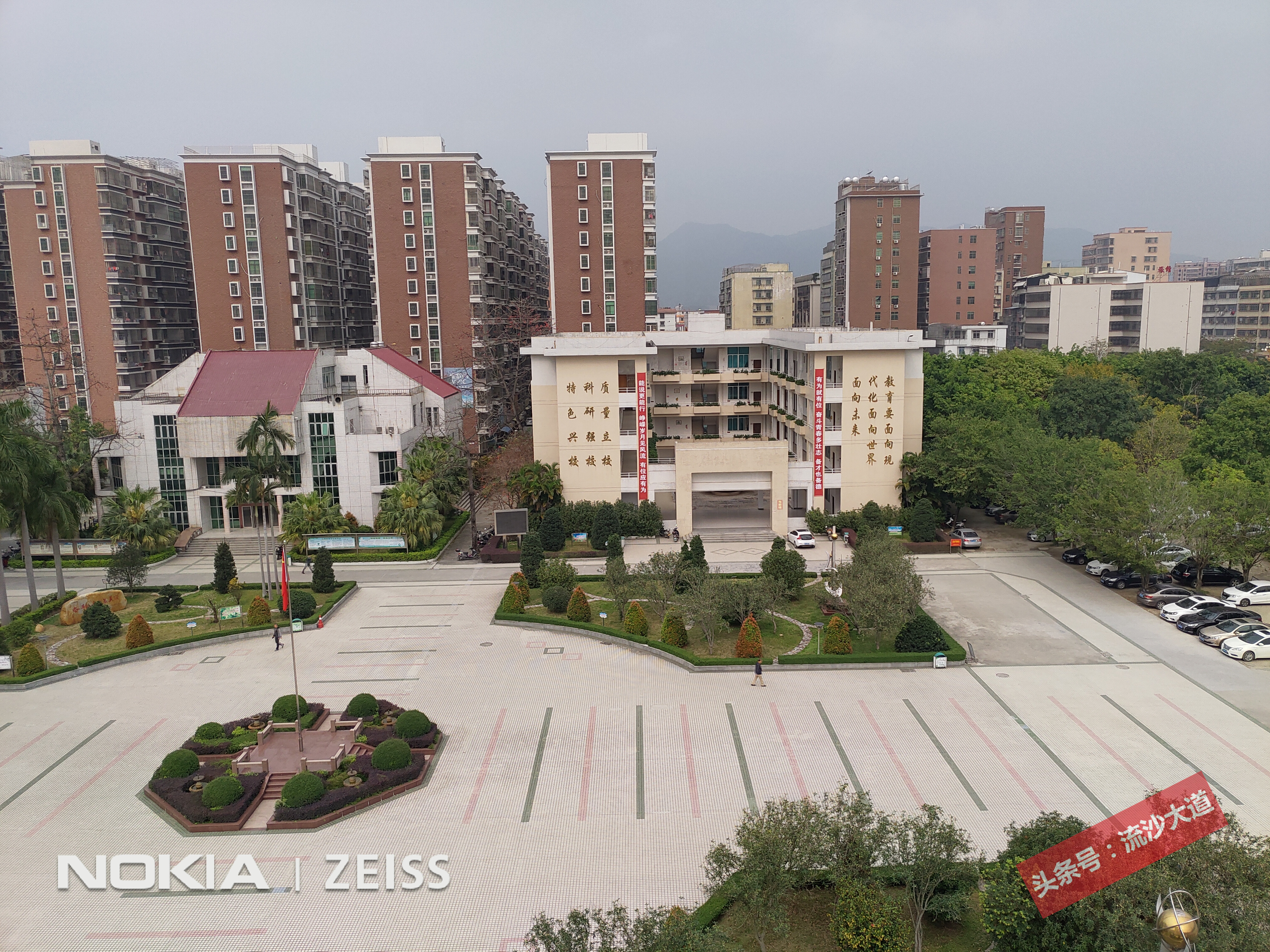 广东普宁侨中学校全景图,普宁华侨中学照片