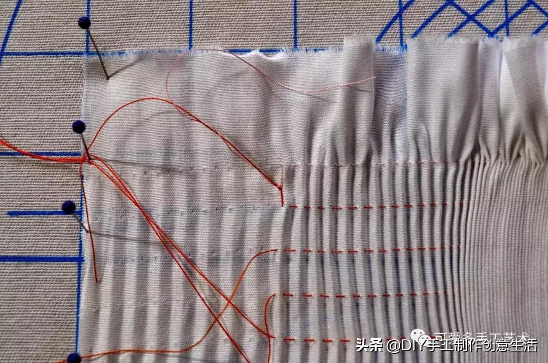 棒针织百褶裙边花样视频,编织收缩小包