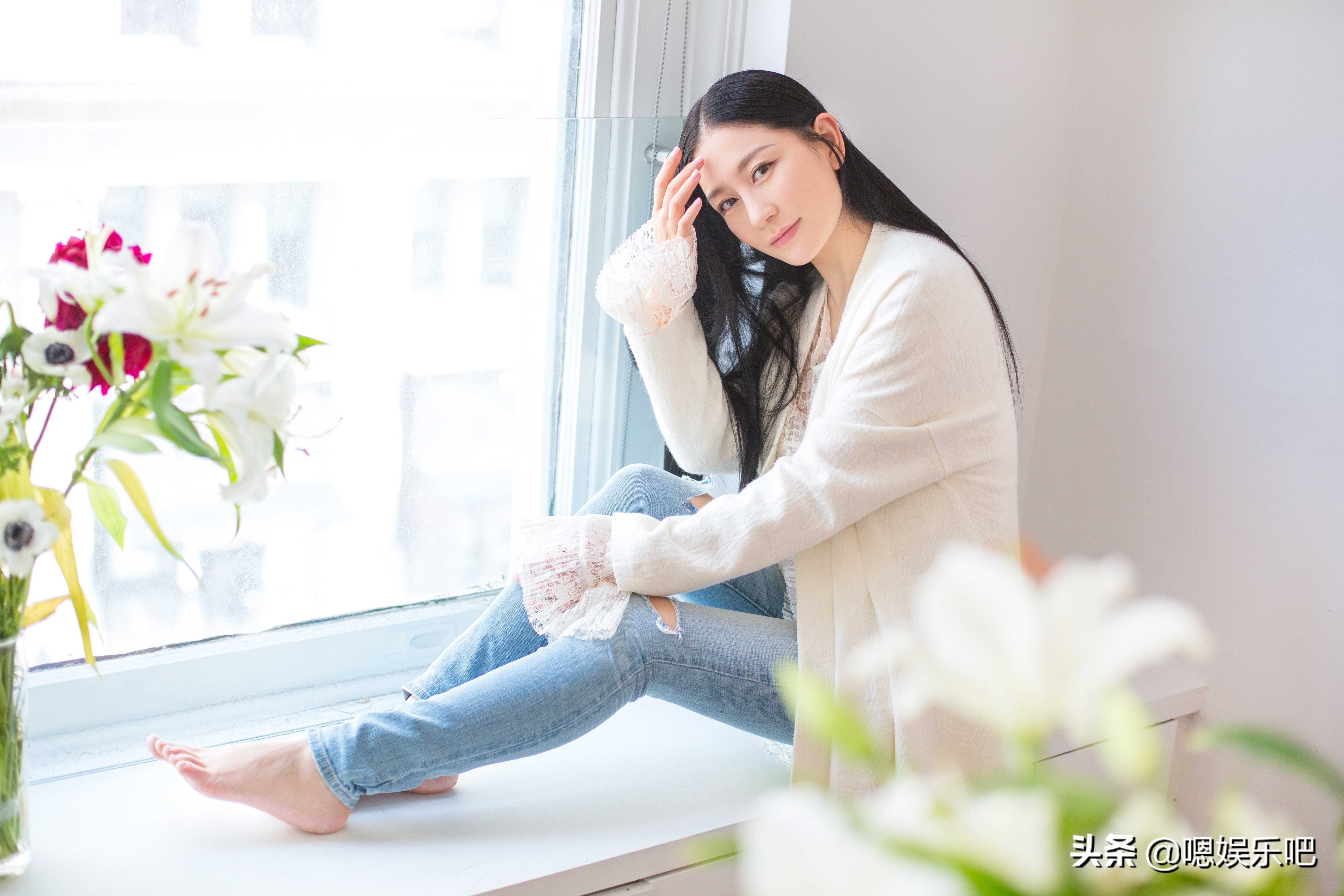 谢娜婚纱礼服,谢娜蓝色婚纱