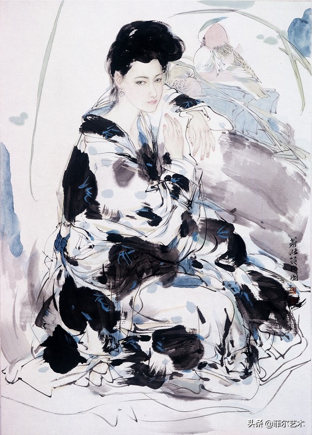 苏维贤人物画作品欣赏,苏维贤人物画艺术