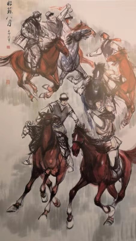 郎军画家作品价格,郎军国画60幅