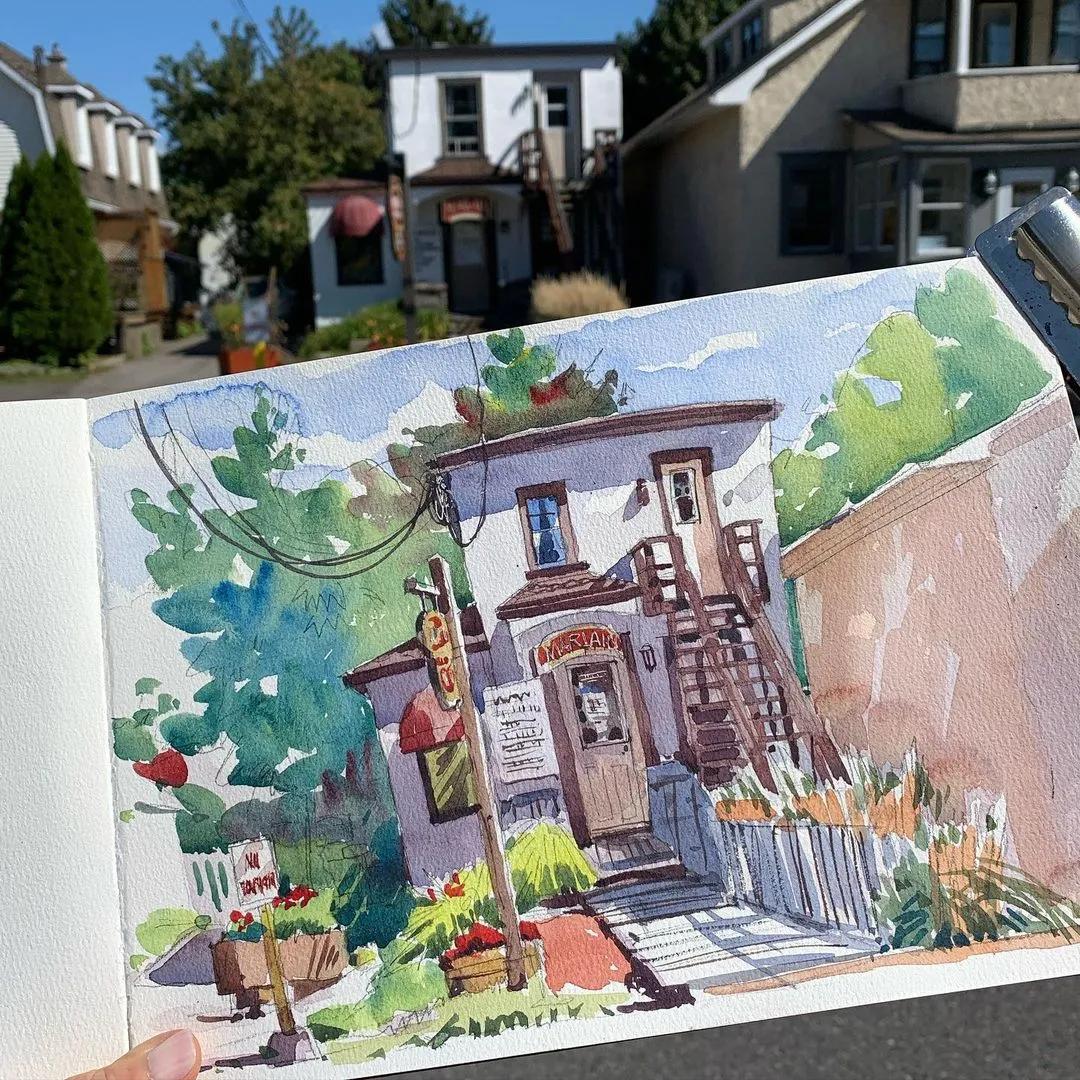 酣畅淋漓的水彩,酣畅淋漓水彩