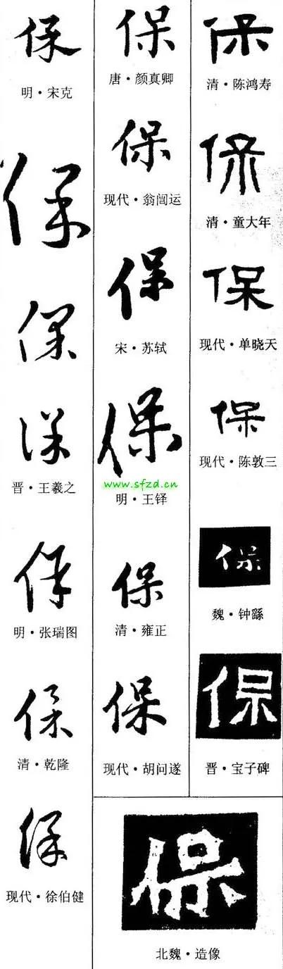 「每日一字」保（2174）2020.08.08